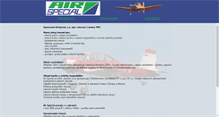 Desktop Screenshot of airspecial.cz